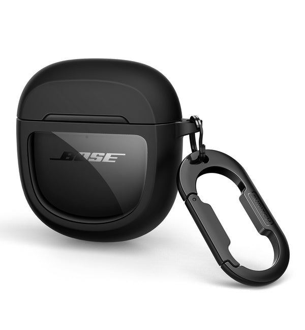 SURITCH for Bose QuietComfort Earbuds II 2022 / QuietComfort Ultra 2023 Protective Case, Shockproof Case Cover for Bose QC ii 2 Charging Case Accessories with Carabiner